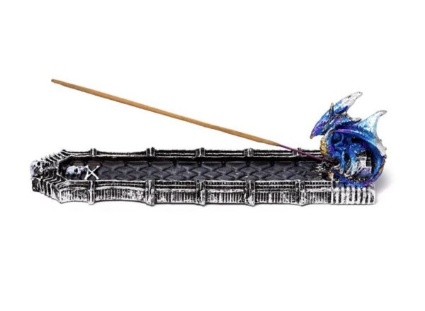 Enchanted Nightmare RIP Skull Dragon Ashcatcher Incense Stick Holder (6cm) - Image 5