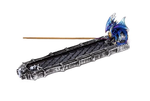Enchanted Nightmare RIP Skull Dragon Ashcatcher Incense Stick Holder (6cm) - Image 4