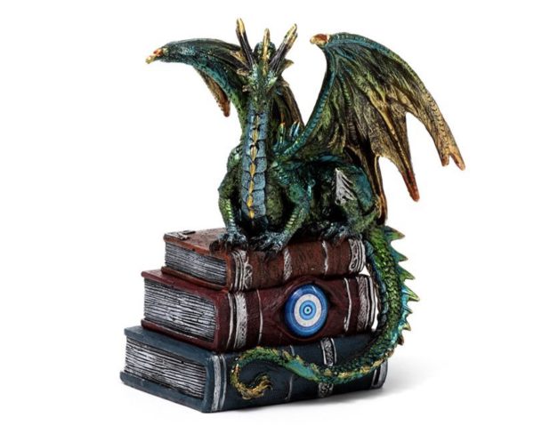 Enchanted Nightmare All Seeing Book Water Dragon Ornament (18.5cm)