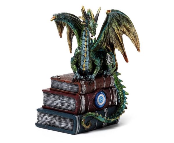 Enchanted Nightmare All Seeing Book Water Dragon Ornament (18.5cm) - Image 2