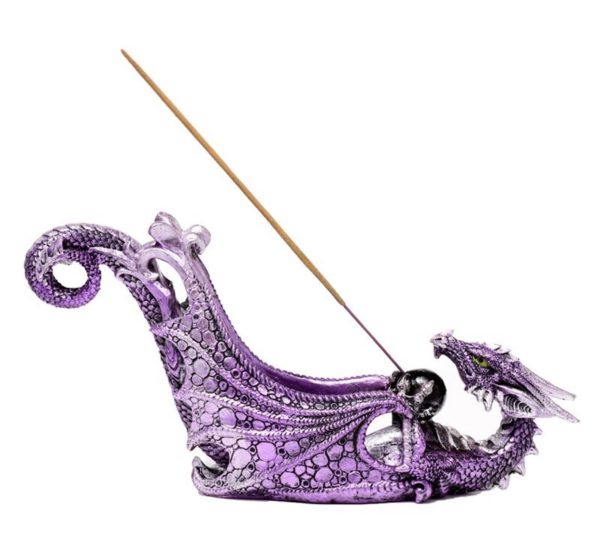 Enchanted Crystal Orb Wing Shaped Ashcatcher Incense Stick Burner Ornament (13cm) - Image 5