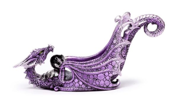 Enchanted Crystal Orb Wing Shaped Ashcatcher Incense Stick Burner Ornament (13cm) - Image 2