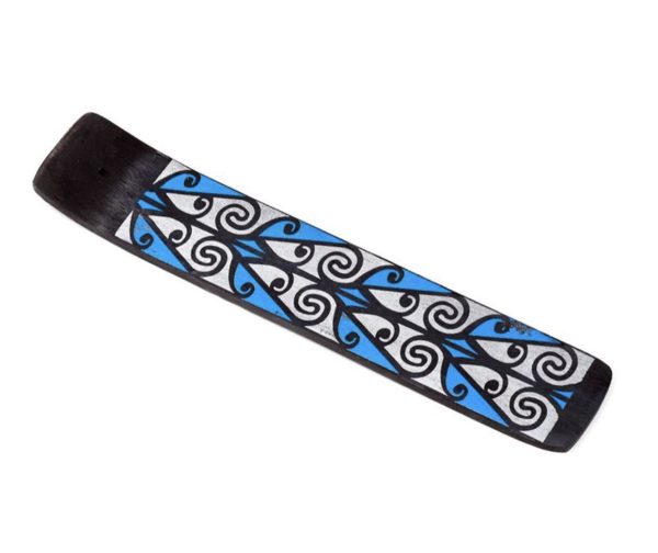 Mango Wood Tribal Ashcatcher Incense Sticks Burner (25.5cm) - Image 2