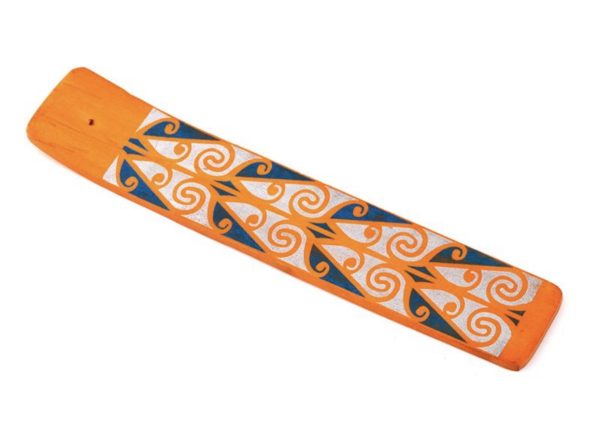 Mango Wood Tribal Ashcatcher Incense Sticks Burner (25.5cm) - Image 3
