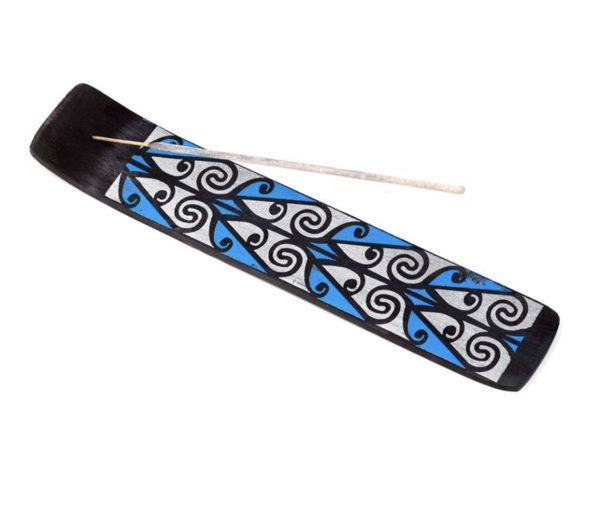 Mango Wood Tribal Ashcatcher Incense Sticks Burner (25.5cm) - Image 10