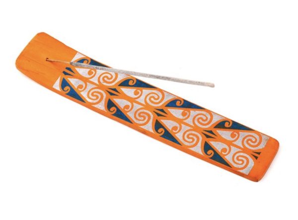 Mango Wood Tribal Ashcatcher Incense Sticks Burner (25.5cm) - Image 7