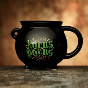Hocus Pocus Black Cauldron Ceramic Shaped Mug (10cm)