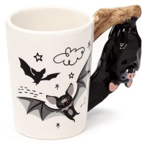 Bat Ceramic Shaped Handle Mug (15cm) (400ml)