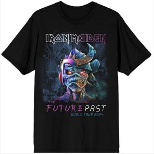 Iron Maiden© The Future Past World Tour '24 Official Band T-shirt (Unisex) (Black)