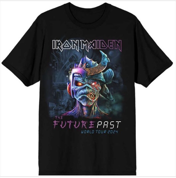Iron Maiden© The Future Past World Tour '24 Official Band T-shirt (Unisex) (Black)