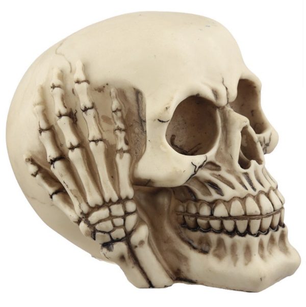 Set of 3 Hear No Speak No See No Evil Skulls Ornaments (11cm) - Image 3