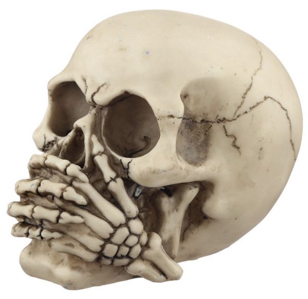Set of 3 Hear No Speak No See No Evil Skulls Ornaments (11cm) - Image 8