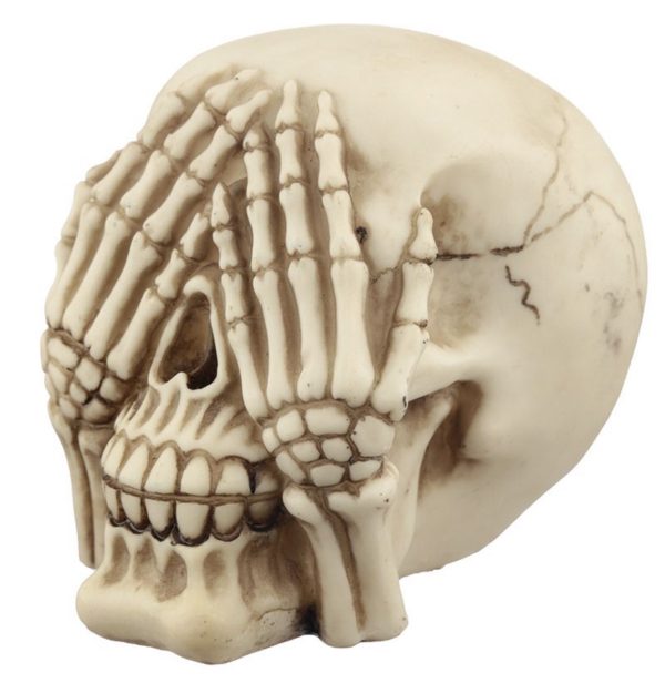 Set of 3 Hear No Speak No See No Evil Skulls Ornaments (11cm) - Image 5