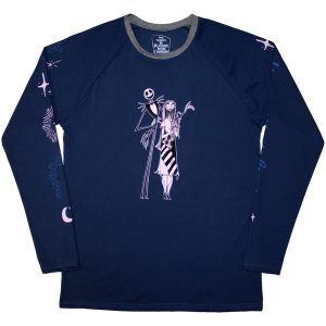 The Nightmare Before Christmas© Celestial Official Band Long Sleeve T-shirt (Unisex) (Navy)