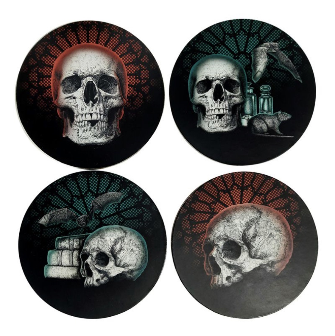 Gothica Set of 4 Cork Coasters (10cm)