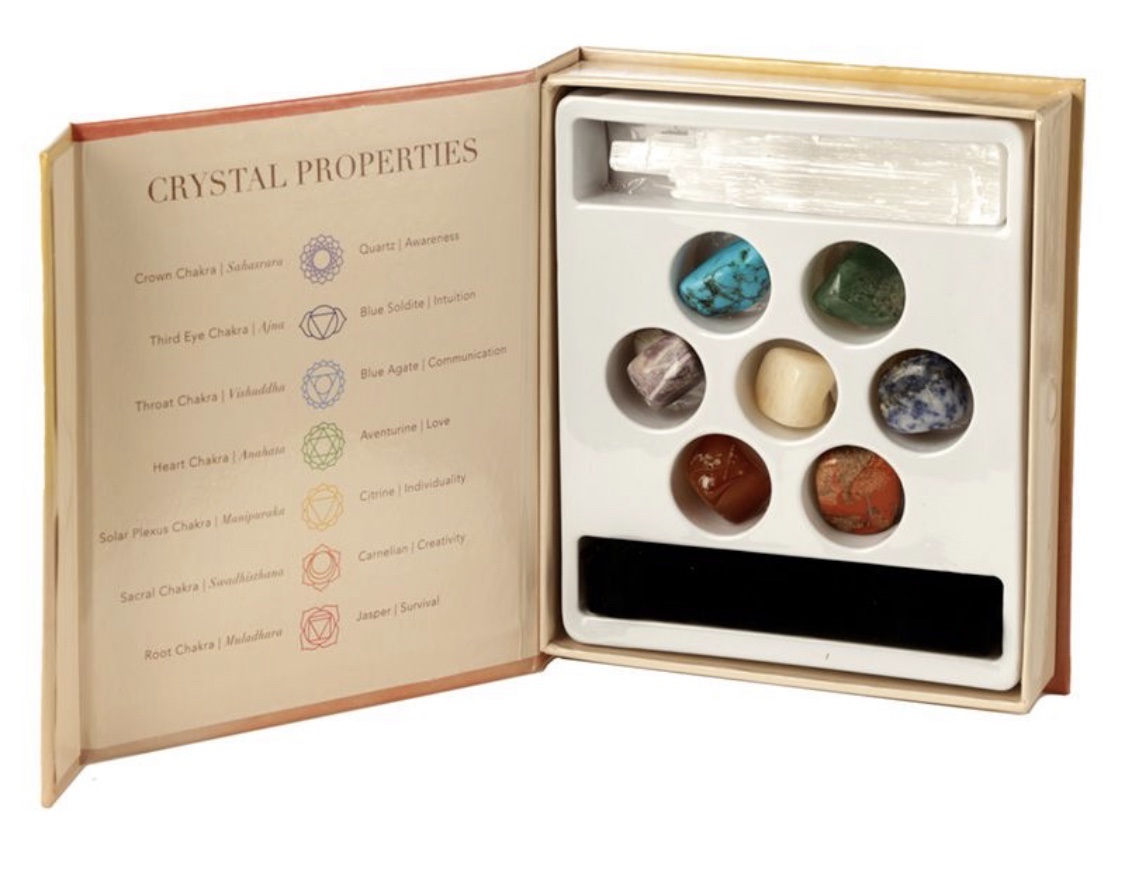 Set of 7 Chakra Stones Kit with Crystal - Image 3