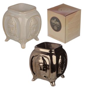 Eden Embossed Buddha Ceramic Oil Burner (10.5cm)