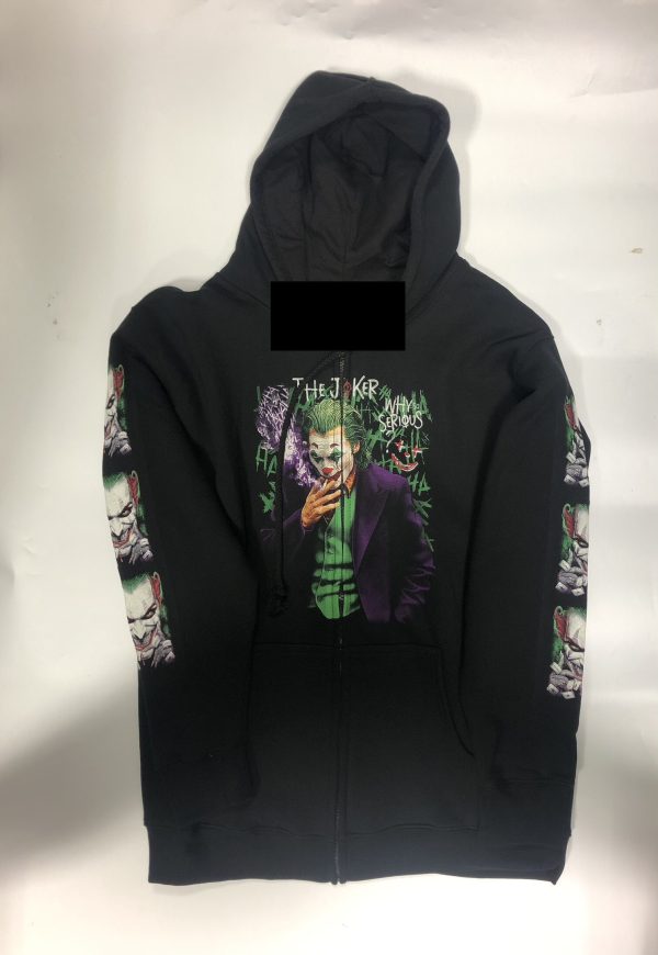 Gothic Design Joker Clown Why So Serious Hoodie (Black/Green) (Unisex)
