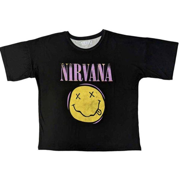 Nirvana© “Nirvana Xerox Smile Pink” Official Band PJ Pyjamas Set (Unisex) (Black/Yellow/Pink) - Image 2