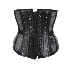 OCTAVE Gothic Black Netted Corset (Ladies) (Black)