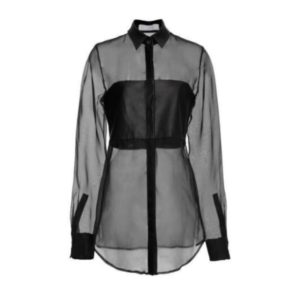 OCTAVE Gothic Long Net See Through Shirt (Ladies) (Black)