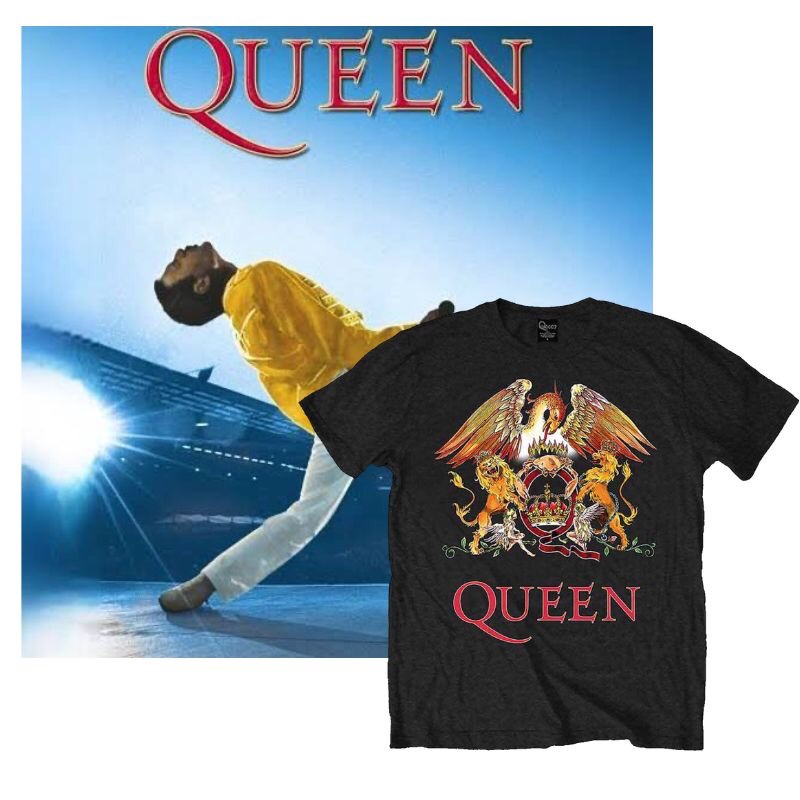 Queen "Wembley" Bundle (1x poster, 1x t-shirt)