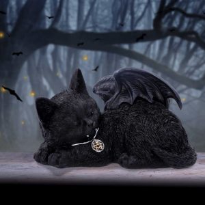 Nemesis Now© U6106W2 Cat Nap Vampire Cat Figurine Ornament (18cm)