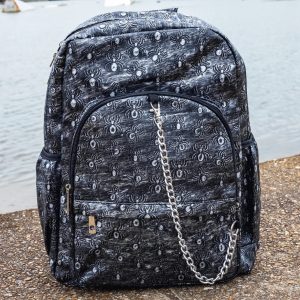 Rustic Silver Spider Backpack with Chain (42cm)