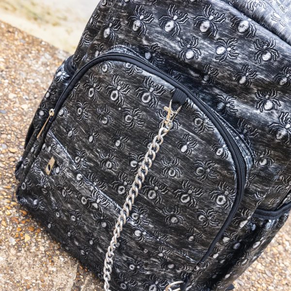 Rustic Silver Spider Backpack with Chain (42cm) - Image 2