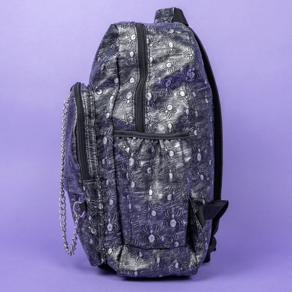 Rustic Silver Spider Backpack with Chain (42cm) - Image 8