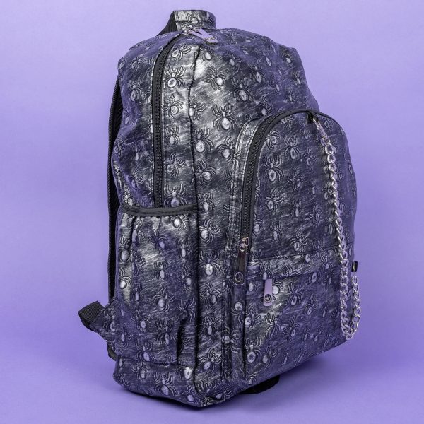 Rustic Silver Spider Backpack with Chain (42cm) - Image 6