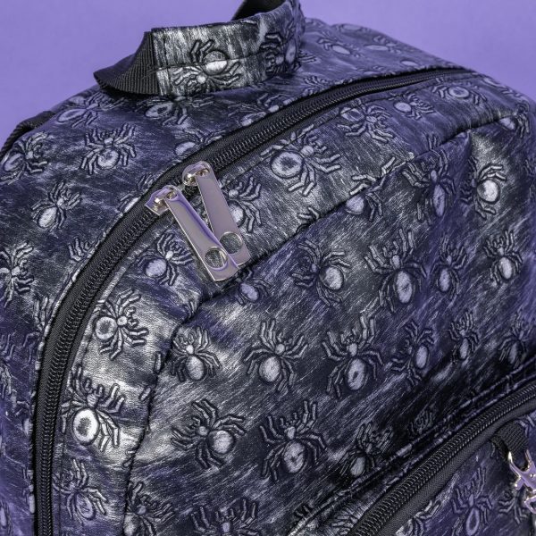 Rustic Silver Spider Backpack with Chain (42cm) - Image 4
