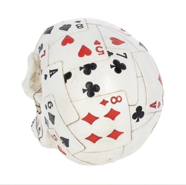 Nemesis Now© AL50067 Dead Mans Hand Playing Card Skull Ornament (15cm) - Image 5