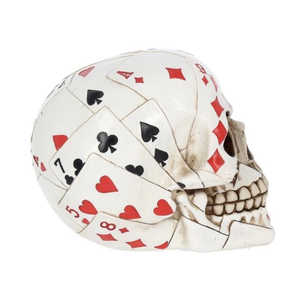 Nemesis Now© AL50067 Dead Mans Hand Playing Card Skull Ornament (15cm) - Image 6