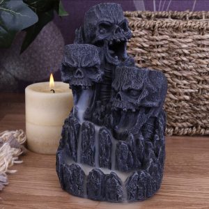 Nemesis Now© D1823E5 Skull Backflow Incense Tower Backflow Burner (17.5cm)