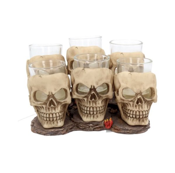 Nemesis Now© U1646E5 Six Shooter Skulls Skull Shot Glass Set (10cm) - Image 2