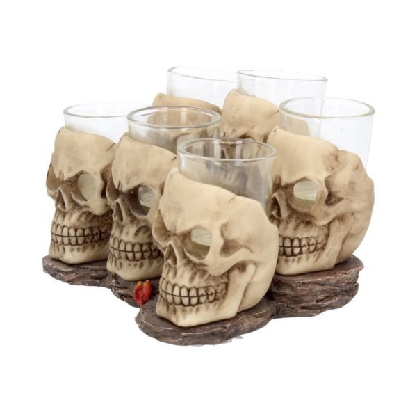 Nemesis Now© U1646E5 Six Shooter Skulls Skull Shot Glass Set (10cm) - Image 3