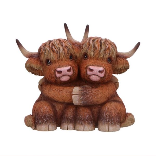 Nemesis Now© B6901C24 Highland Hug Cow Figurine Ornament (14.5cm) - Image 3