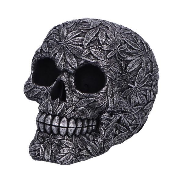 Nemesis Now© U6877C24 High Life Leaf Embellished Skull Ornament (15.5cm) - Image 5