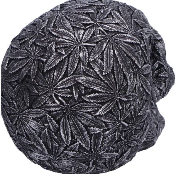 Nemesis Now© U6877C24 High Life Leaf Embellished Skull Ornament (15.5cm) - Image 3
