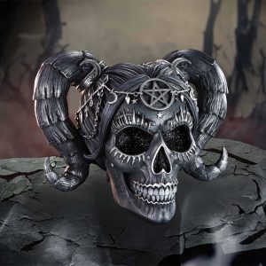 Nemesis Now© B6591Y3 Drop Dead Gorgeous - Solve and Coagula Baphomet Doll Skull (20.5cm)