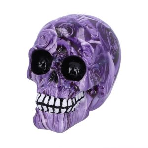 Nemesis Now© D5102R0 Purple Romance Skull Ornament (Medium) (11cm)