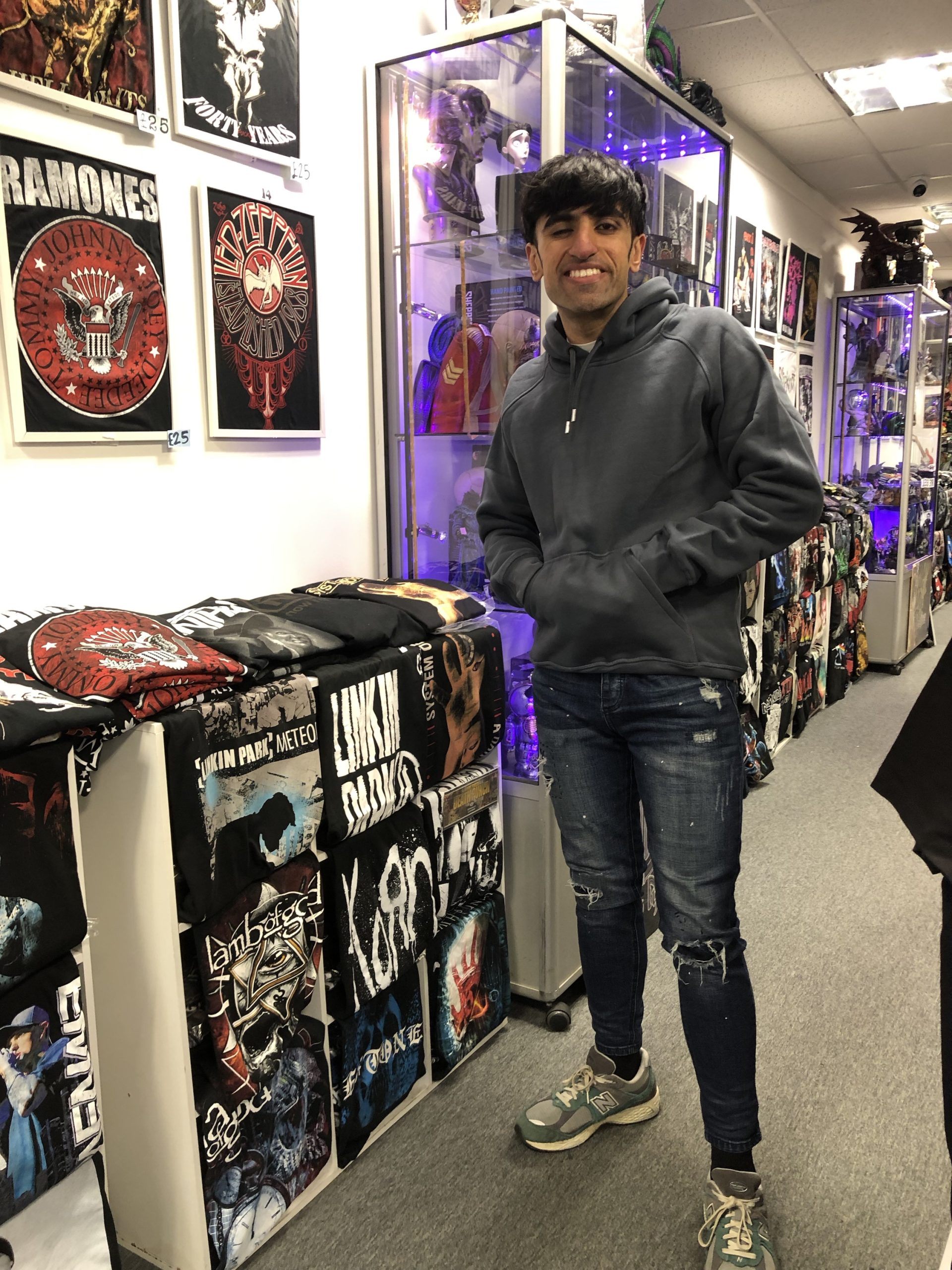 Basic Essential Navy Hoodie (Unisex) (Cotton) (Muscle Fit) - Image 6