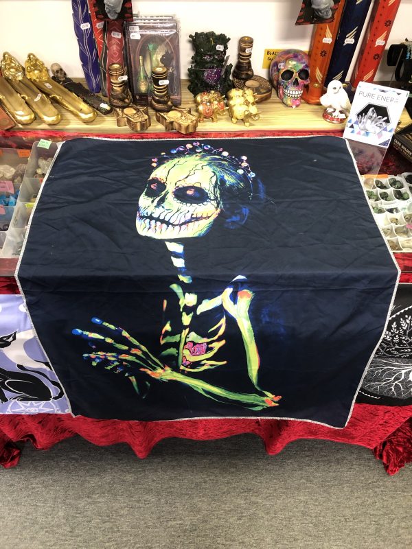 Sugar Skull Girl Paint Art Tapestry Wall Hanging (70cm)