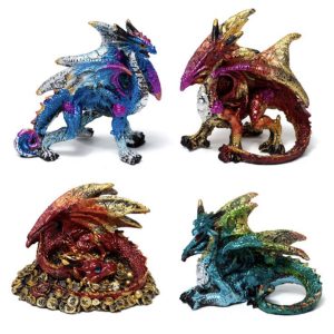 Enchanted Nightmare Mini Elemental Dragon Figure (4.5cm)
