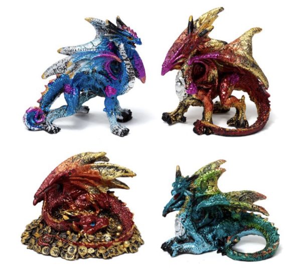 Enchanted Nightmare Mini Elemental Dragon Figure (4.5cm)