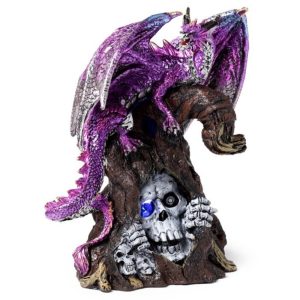 Dark Legends LED Keeper of the Death Gate Amethyst Dragon