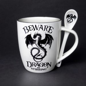 Alchemy© Fine Bone China Mug & Spoon Set "Dragon is Stirring" (10.9cm) (13oz)