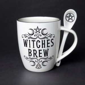 Alchemy© Fine Bone China Mug & Spoon Set "Witches Brew" (10.9cm) (13oz)
