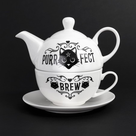 Alchemy© Fine Bone China Tea Set Purrfect Brew (14.5cm) - Image 2